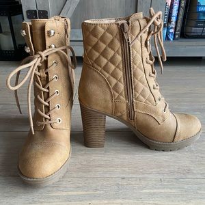 G by Guess tan ankle booties size 7.5